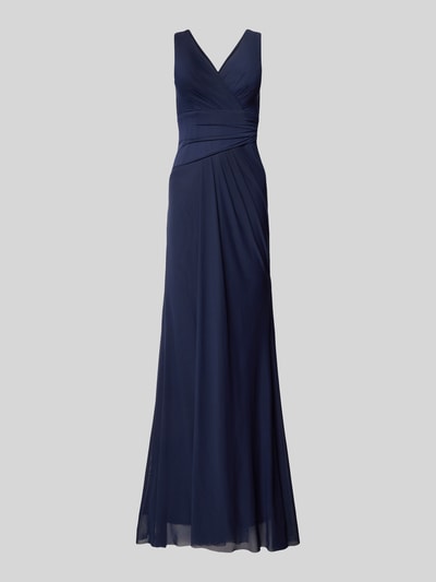 TROYDEN COLLECTION Abendkleid mit Taillenband Dunkelblau 2