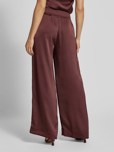 mbyM Stoffen broek met elastische band, model 'Asaka' Bordeaux - 5