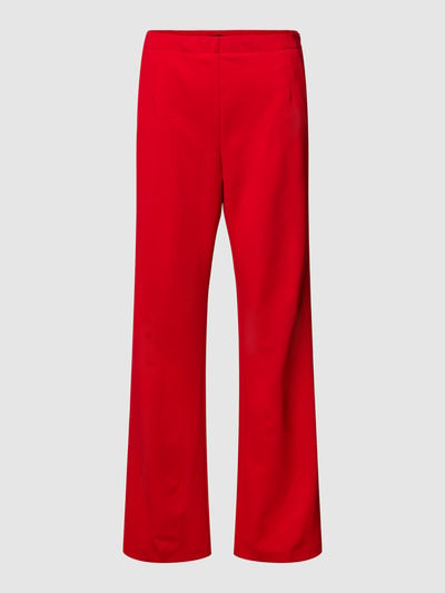 Oui Flared Cut Hose mit seitlichem Reißverschluss Rot 2