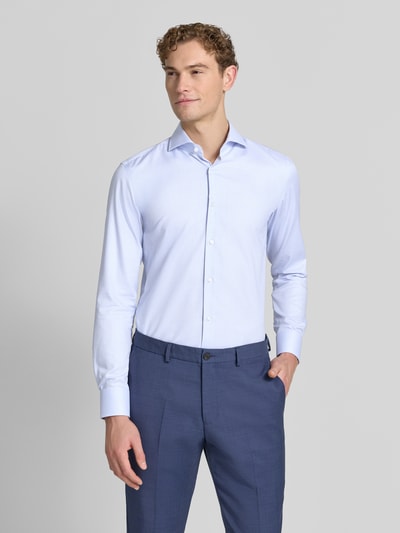 BOSS Slim Fit Businesshemd aus reiner Baumwolle Modell 'H-HANK-Sp-B1' Bleu 4