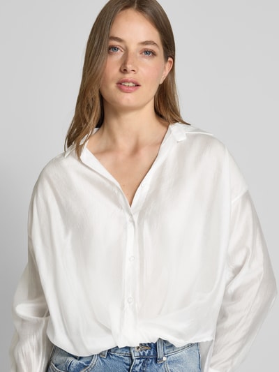 ZABAIONE Relaxed Fit Bluse mit Knopfleiste Modell 'Ma44raa' Weiss 3