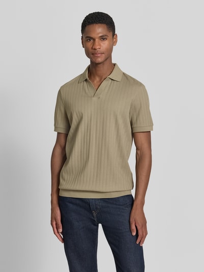 JOOP! COLLECTION Regular Fit Poloshirt mit V-Ausschnitt Modell 'Baronito' Lind 4