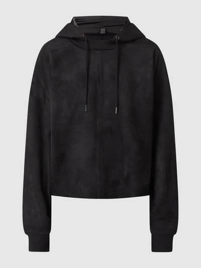 Guess Hoodie in Veloursleder-Optik  Black 2