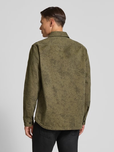 BOSS Orange Regular Fit Hemdjacke aus reiner Baumwolle Modell 'LOCKY_2' Khaki 5