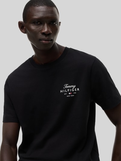 Tommy Hilfiger Regular Fit T-Shirt aus reiner Baumwolle Black 3