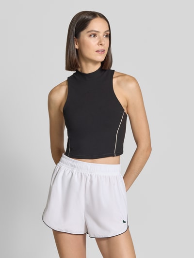 Fabletics Slim Fit Top mit Kontrastnähten Modell 'Malbon' Black 4