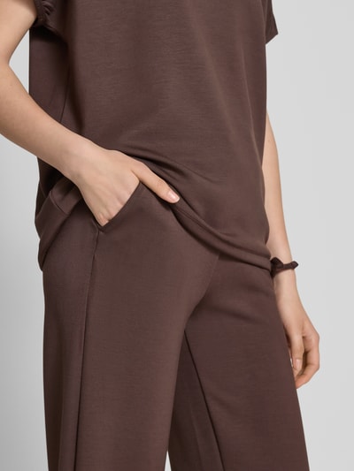 Soyaconcept Sweatpants mit elastischem Bund Modell 'Banu' Dunkelbraun 3