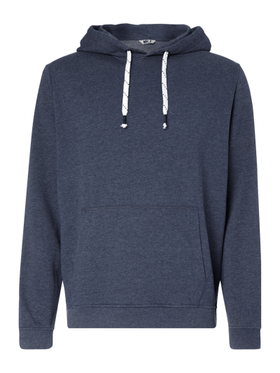 MR. F Hoodie mit Känguru-Tasche Marine Melange 1