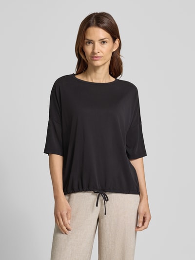 Christian Berg Woman T-shirt z okrągłym dekoltem i obniżonymi ramionami Czarny 4