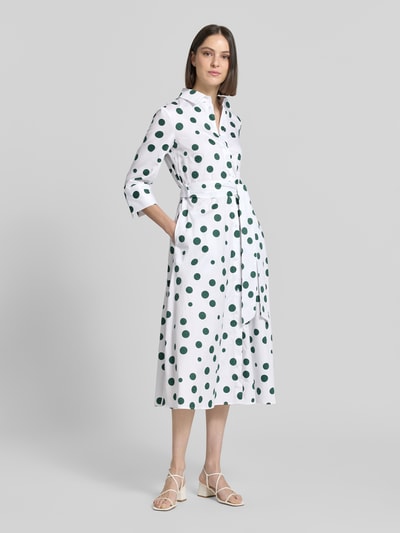 Christian Berg Woman Hemdblusenkleid aus reiner Baumwolle Offwhite 1