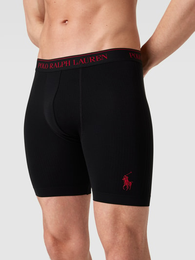 Polo Ralph Lauren Underwear Boxershort met mesh inzetten, model 'LIGHT SPORT HEATHER' Zwart - 3