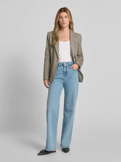 OPUS Jeansy z szeroką nogawką i wpuszczanymi kieszeniami model ‘Mivy fresh’ Jeansowy niebieski 1