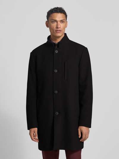 Roy Robson Płaszcz ze stójką Czarny 4