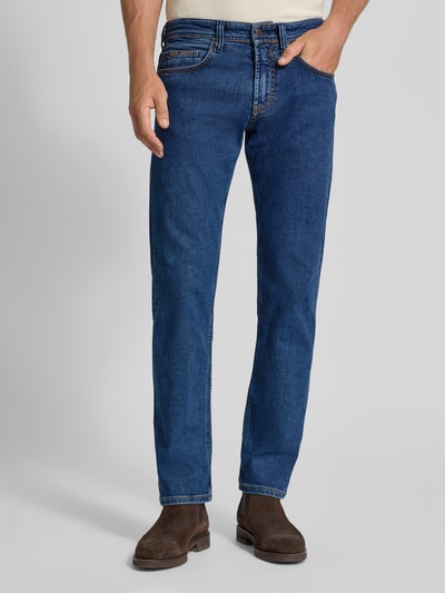 MAC Straight leg jeans in 5-pocketmodel Donkerblauw - 4