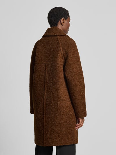 Lanius Wollmantel in Bouclé-Optik Cognac 5