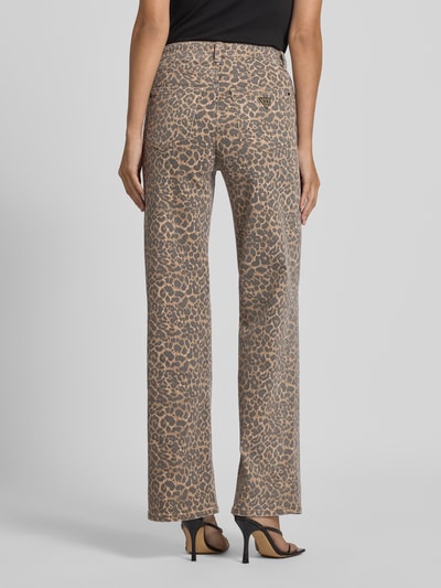 Guess Wide Leg Jeans im 5-Pocket-Design Mittelbraun 5