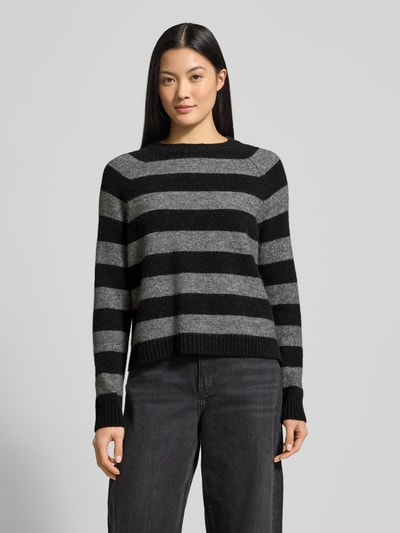 BOSS Regular Fit Strickpullover aus Alpaka-Mix Modell 'FEBISAN' Mittelgrau 4