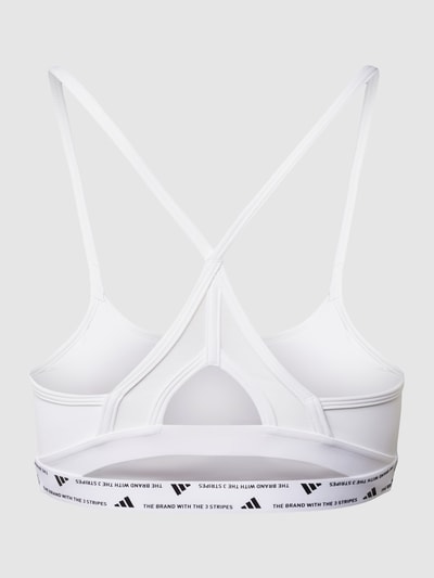 Adidas Training Bralette mit Logo-Print Weiss 3