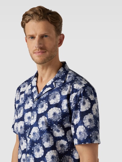 ANERKJENDT Regular fit vrijetijdsoverhemd met platte kraag, model 'LEO' Koningsblauw - 3