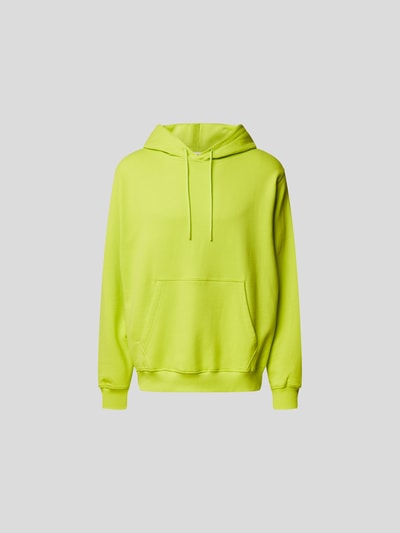 MSGM Oversized Hoodie mit Label-Print Apfelgrün 2