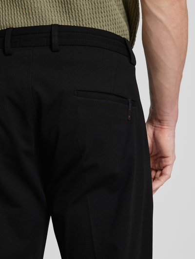 Cinque Straight leg chino met persplooien, model 'JUNO' Zwart - 3