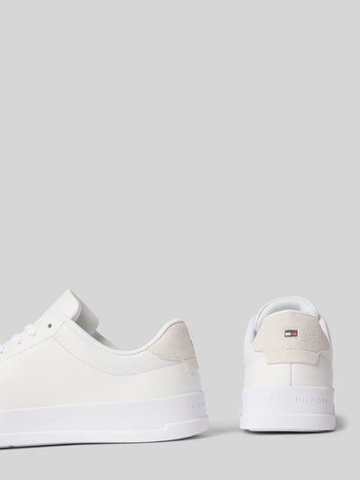 Tommy Hilfiger Low Top Sneaker aus reinem Leder Weiss 2