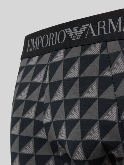 Emporio Armani Trunks mit elastischem Logo-Bund Black 2
