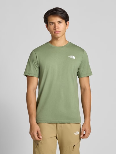 The North Face Regular Fit T-Shirt mit Logo-Print Modell 'Box' Hellgruen 5