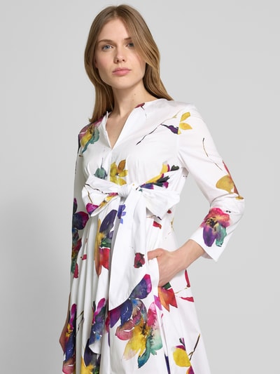 MAX&Co. Knielanges Kleid mit Eingrifftaschen Modell 'DISCO' Weiss 3