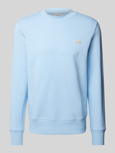 Calvin Klein Jeans Sweatshirt mit Label-Patch Hellblau 2