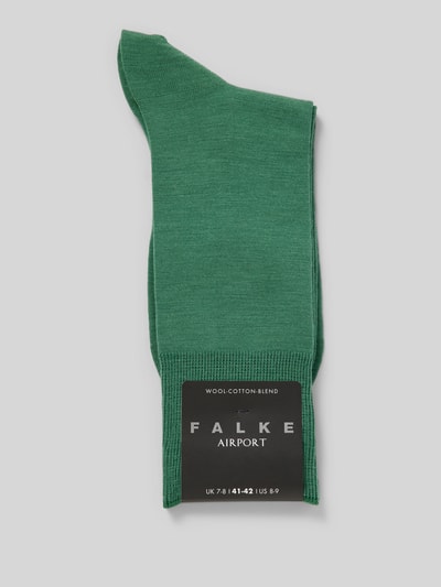 Falke Sokken met labeldetail, model 'AIRPORT' Lichtgroen - 3