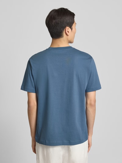 Marc O'Polo Regular Fit T-Shirt aus reiner Baumwolle Blau 5