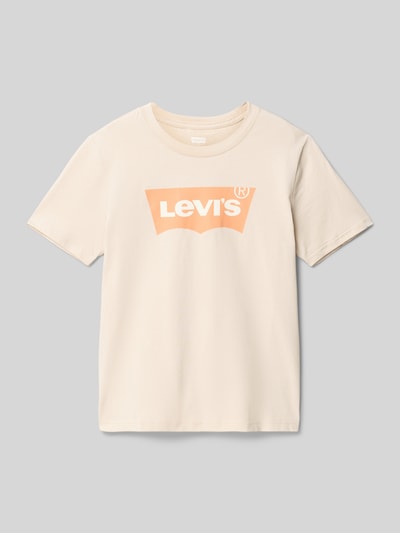 Levi’s® Kids Regular Fit T-Shirt aus reiner Baumwolle Modell 'BATWING' Stein 1