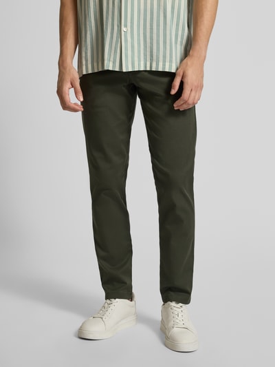 SELECTED HOMME Slim Fit Chino aus Baumwoll-Mix Modell 'NEW MILES' Dunkelgruen 4