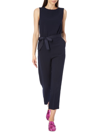 Jake*s Collection Jumpsuit mit Taillengürtel zum Binden Marine 1