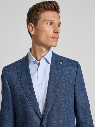 Carl Gross Sakko mit Brustleistentasche und Woll-Anteil Modell 'Sander' Blau 3