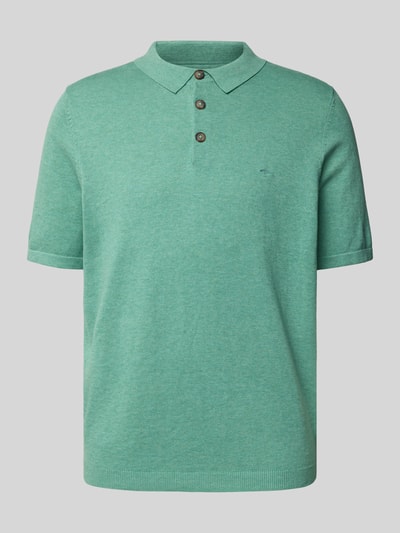 Fynch-Hatton Regular Fit Poloshirt in Strick-Optik Lind 2