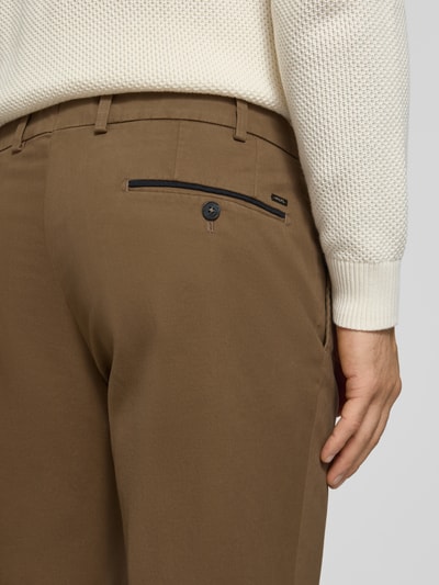 Hiltl Regular Fit Chino aus Baumwoll-Mix Modell 'PEAKER' Taupe 3