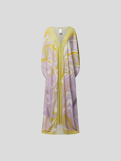 Emilio Pucci Kaftan mit floralem Muster Flieder 2