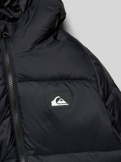 Quiksilver Regular fit gewatteerd jack met logo-applicatie, model 'Cold Days' Zwart - 2