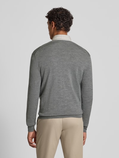 Polo Ralph Lauren Gebreide pullover van merinowol met V-hals Lichtgrijs - 5