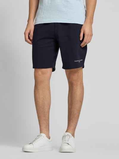 Tommy Hilfiger Regular Fit Sweatshorts mit Label-Print Marine 4