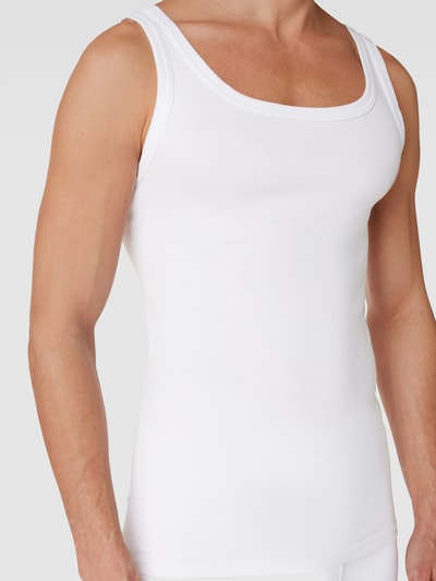 Götzburg Wäsche Tanktop aus Baumwolle Modell 'Pure' Weiss 3