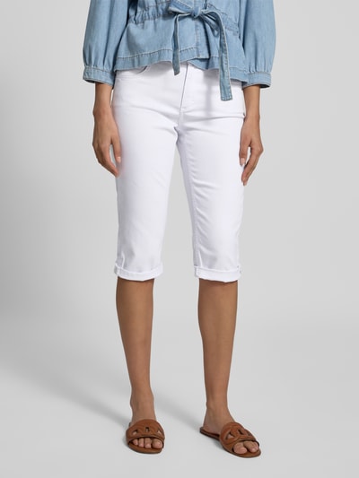 Angels Caprijeans aus Denim mit Umschlag Modell 'Capri' Weiss 4