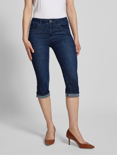 Brax Caprijeans mit Ziersteinbesatz Modell 'SHAKIRA' Dunkelblau 4