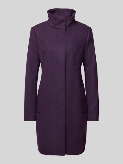 Christian Berg Woman Selection Jas met opstaande kraag Aubergine - 2