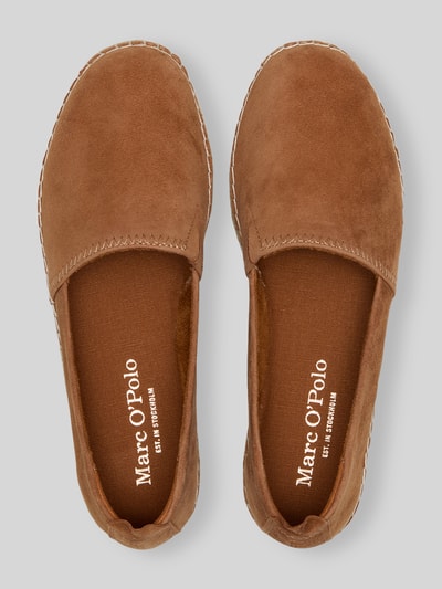 Marc O'Polo Espadryle ze skóry welurowej model 'GEM' Koniakowy 3