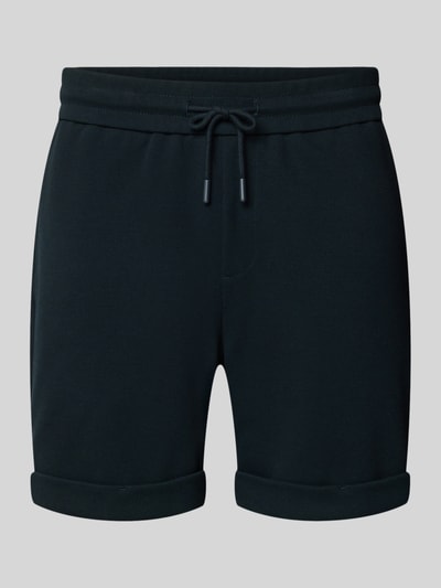 Produktfoto, Regular Fit Shorts mit Viskose-Anteil Modell 'NEWKODYL' von Only & Sons, Melange-Optik, Nadelstreifen, elastischer Bund, fixierter Umschlag, Eingrifftaschen