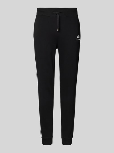 Alpha Industries Sweatpants mit elastischem Bund Black 2