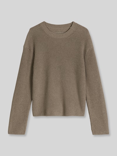 Marc O'Polo Loose Fit Pullover aus reiner Baumwolle Taupe 2
